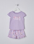 Sleep Mode Silly Sausage Knit Short PJ Set, Lilac, 2-8 product photo