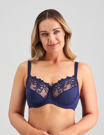 Fayreform Coral Underwire Bra, 2-Pack, Pearl & Med Blue, C-G product photo
