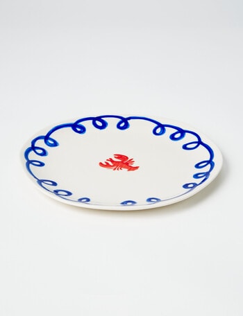 Bosa Coastal Lobster Side Plate, 20cm, Navy product photo