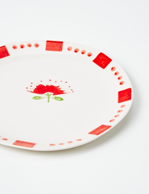 Bosa Coastal Pohutukawa Side Plate, 20cm, Red product photo View 02 L