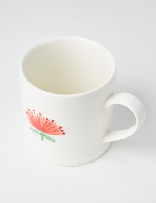 Bosa Coastal Pohutukawa Mug, 12cm, Cream product photo View 02 L