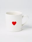 Bosa Coastal Heart Mug, 12cm, Cream product photo