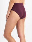 Berlei Understate Full Brief, Sangria Wine, S-3XL product photo View 03 S