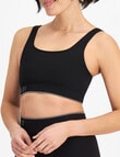 Berlei Active Seamless Scoop Crop, Black, S-3XL product photo View 02 S