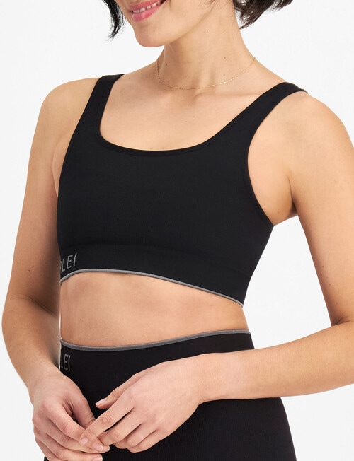 Berlei Active Seamless Scoop Crop, Black, S-3XL product photo View 02 L