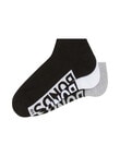 Bonds Logo Low Cut Socks, 3-Pack, Black, White & Grey product photo View 02 S