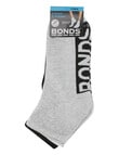 Bonds Logo Quarter Crew Sock, 3-Pack, Black, White & Grey product photo View 03 S