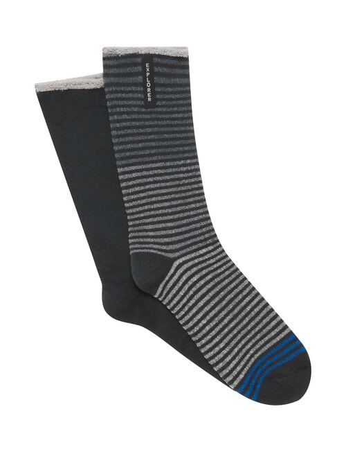 Bonds Explorer Original Light Crew Sock, Grey Stripe product photo