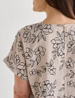 Ella J Linen Sketch Shell Top, Natural product photo View 06 S