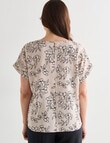 Ella J Linen Sketch Shell Top, Natural product photo View 02 S