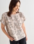 Ella J Linen Sketch Shell Top, Natural product photo View 05 S