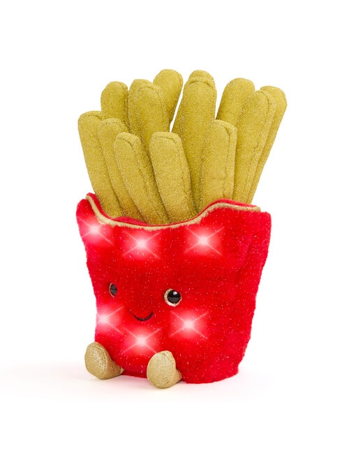 FAO Schwarz Glow Brights Plush LED & Sound French Fries, 28cm product photo View 02 L