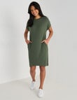 Bodycode Boxy Dress, Khaki product photo View 03 S