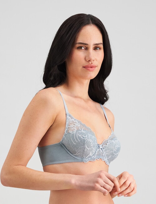 Bendon Embrace Full Coverge Contour Bra, Slate, A-DD product photo View 03 L