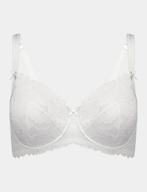 Bendon Alice Underwire Bra, White, D-F product photo View 05 L