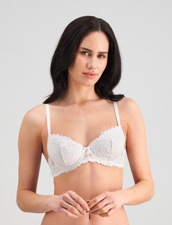 Bendon Alice Full Coverge Contour Bra, White, B-DD product photo