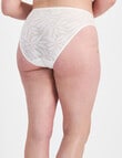 Berlei Because Mesh Hi Bikini Brief, White, 8-24 product photo View 03 S