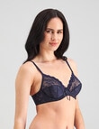 Bendon Yvette Underwire Bra, Navy Blazer, B-DD product photo View 03 S