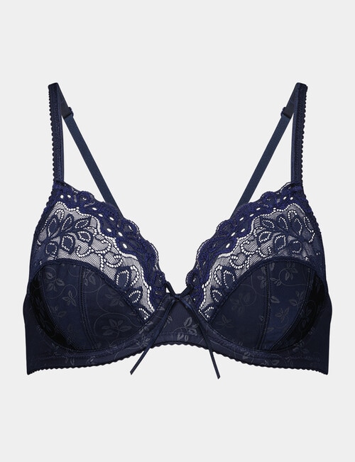 Bendon Yvette Underwire Bra, Navy Blazer, B-DD product photo View 05 L