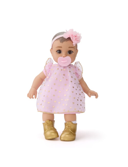 FAO Schwarz Cuddle Baby Doll, Brunette, 35cm product photo View 02 L