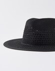 Zest Resort Woven Panama Hat, Black product photo View 02 S