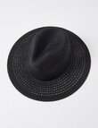 Zest Resort Woven Panama Hat, Black product photo View 03 S