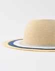 Zest Resort Stripe Brim Sun Hat, Natural product photo View 02 S