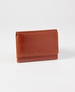 Carte Leather Foldover Small Wallet, Tan product photo