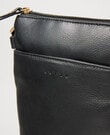 Carte Soft Pebbled Leather Medium Crossbody Bag, Black product photo View 05 S