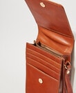 Carte Leather Foldover Crossbody Bag, Tan product photo View 05 S