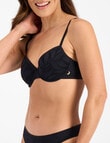 Berlei Because Mesh Lightly Lined Tshirt Bra, Black, A-G product photo View 02 S