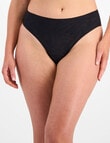 Berlei Because Mesh Hi Bikini Brief, Black, 8-24 product photo View 04 S