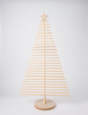 Christmas Shop Festive Wood Tree, 92cm product photo