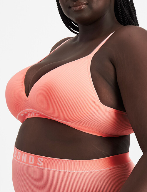 Bonds Retro Rib Wirefree Bra, Lovebird, 8-22 product photo View 02 L