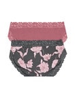 Jockey Woman Parisienne Cotton Bikini Brief, 2-Pack, Anast & Floral, 8-18 product photo View 02 S