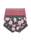 Jockey Woman Parisienne Cotton Full Brief, 2-Pack, Anastasia & Cecilia Floral, 10-22 product photo View 02 S