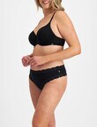 Jockey Woman Parisienne Cotton Gee Brief, Black, 8-18 product photo View 02 S