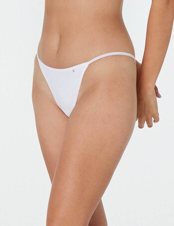 Bendon Clemence Thong Brief, White, S-L product photo