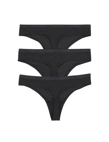 Jockey Woman Every Day Value Gee Brief, 3-Pack, Black, 8-18 product photo