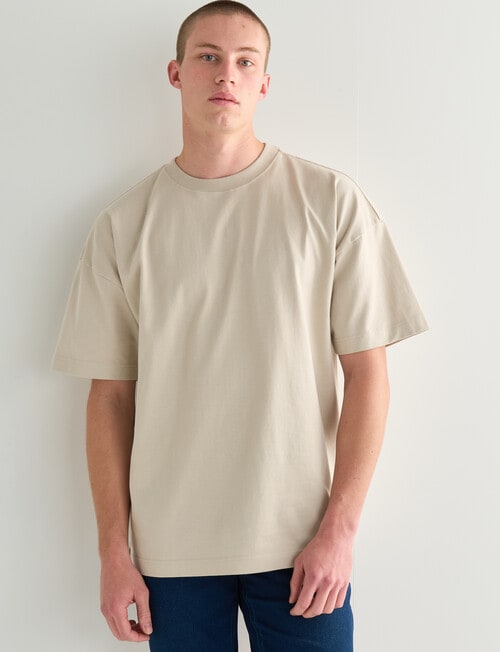 Tarnish Oversize Tee, Stone product photo View 05 L