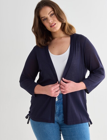 Studio Curve Drawstring Cover Up, Navy product photo