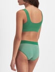 Bonds Seamless Midi Brief, Stripe & Space Cadet, 8-18 product photo View 03 S