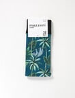 Mazzoni Sloth Digital Print Dress Sock, Green product photo View 02 S