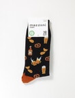 Mazzoni Beer & Snacks Bamboo Blend Dress Sock, Black product photo View 02 S