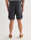 Kauri Trail Ripstop Cargo Short, Charcoal product photo View 02 S