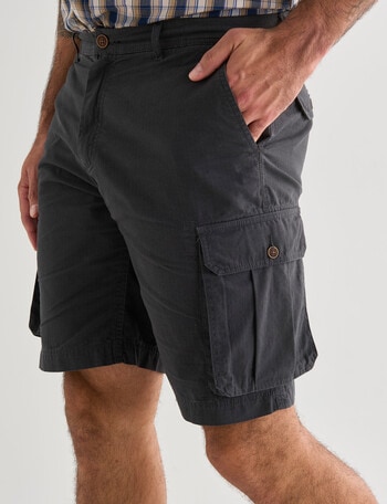 Kauri Trail Ripstop Cargo Short, Charcoal product photo