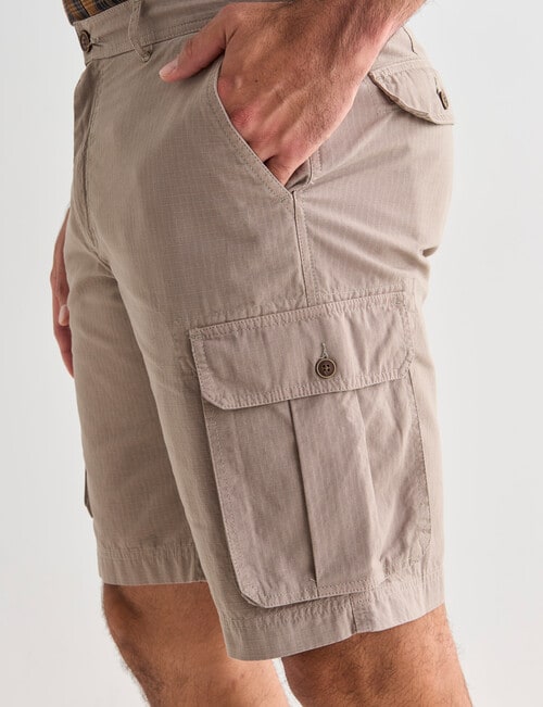 Kauri Trail Ripstop Cargo Short, Taupe product photo View 04 L