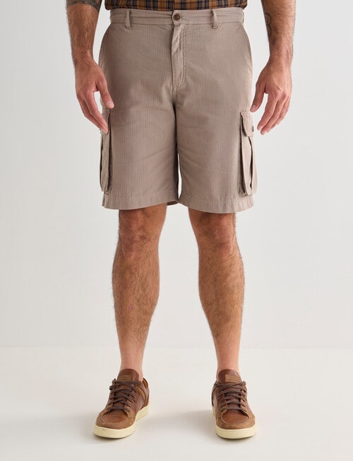 Kauri Trail Ripstop Cargo Short, Taupe product photo View 05 L