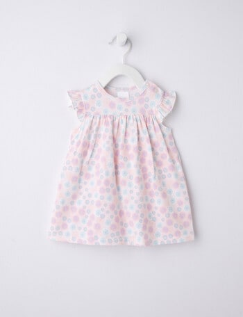 Teeny Weeny Candy Ditsy Bodysuit Dress, Pink product photo