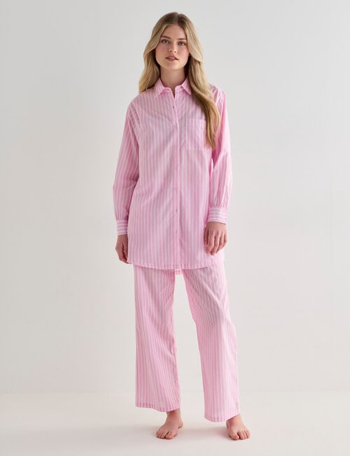 Mineral Sleep Stripe Pant, Pink product photo View 05 L